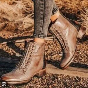 Freebird by Steven Brown Wales Double Zipper Ankle Boots